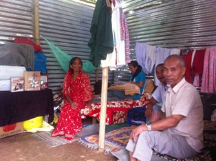 Kanchan Lageju with her mother (right), Father(left) and uncle 