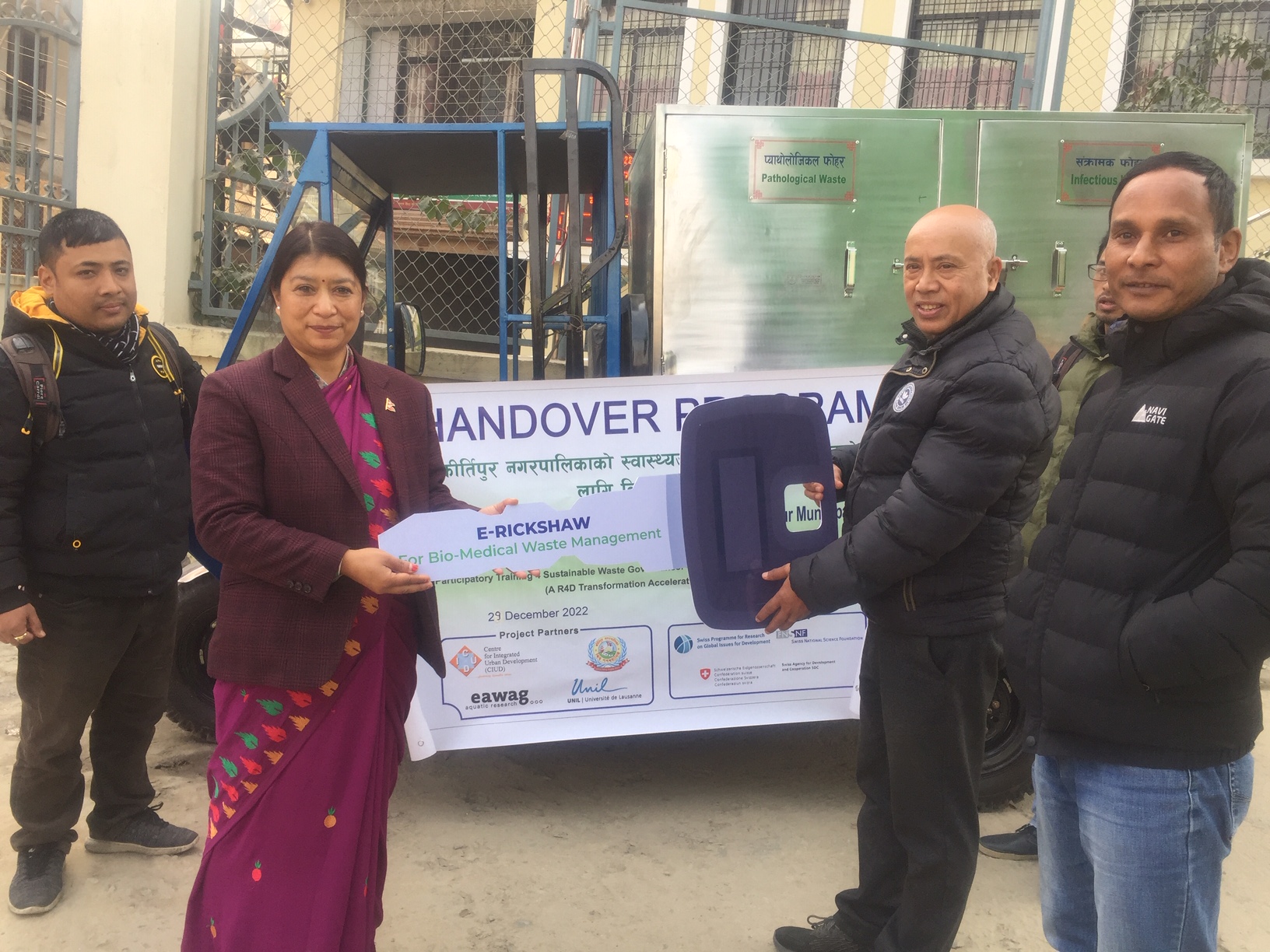Handover of an E-Rickshaw for Centralized Bio-Medical Waste Management in Kirtipur Municipality